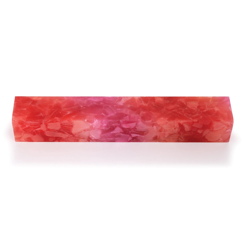 Acrylic Pen Blank - 3/4" x 3/4" x 5" - Color:Pop Rock